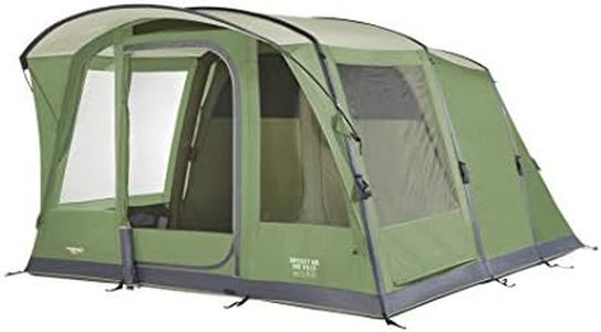 Vango Airbeam Odyssey Air 500 Villa Tent [Amazon Exclusive] Family Camping 5 ManTent, Inflatable Airbeam for 5 People, Epsom Green