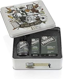 Proraso Kit barba hombre Cypress and Vetyver, con aceite barba nutritivo, champú barba hombre y bálsamo barba reconfortante y calmante, regalo hombre