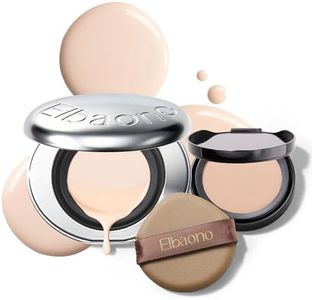 Korean Cushion Foundation Compact with Refill, Skincare-Infused Collagen Face Makeup, Radiant Lightweight Buildable Coverage, #23 Natural White, 0.46 Fl Oz x 2