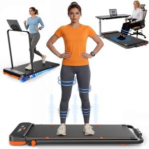 JAGJOG Walking Pad mit Vibration & Reha und 7% Steigung, Schwarz