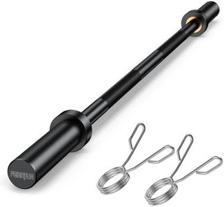 FEIERDUN 4FT Olympic Barbell, 500LBS Strength Training Bar for Weight lifting, Alloy Steel, Center knurl, Suitable for 2 inch Plates