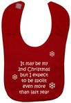 Acce Products It may be my 2nd Christmas but I expect to be spoilt even more than last year. Baby Feeding Bib Touch Attached 0 to approx 3 Years - Red