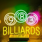 Billiards Neon Sign LED Colorful Neon Light for Wall Decor Dimmable USB Neon Lights for Billiard Room Game Party Decor Bedroom Man Cave Boys Gift（16.9’’X11.8’’）