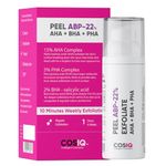 Cos-IQ 15% AHA + 2% BHA + 5% PHA Peeling Solution Serum for Glowing Skin, Smooth Texture & Pore Cleansing | 22% AHA BHA PHA Peel For Regular Exfoliating Peel | 30ml