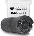 AutoManiacs Drying Towel for Car Detailing, 1500 GSM Ultra Super Absorbent, 24"x36" XL Soft Microfiber Towels for Cars, Twisted-Loop & Streak Free Microfiber Towels for Cars, Trucks, SUVs