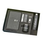 YOUR GIFT STUDIO Stainless Steel Personalized Unisex Gift Set For Men&Women|Customized Gift Set For Men Women Husband Boyfriend Or Employees For Birthday,Anniversary,Wedding(Black),750 ML