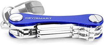 KeySmart Classic - Compact Key Holder and Keychain Organizer (up to 14 Keys, Blue)