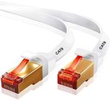 IBRA CAT8/CAT7 Ethernet Gigabit Lan network cable (RJ45) SSTP 40Gbps 2000Mhz - Flat White 5M