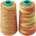 2 Pack Polyester Sewing Thread, 300