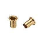 uxcell Hollow Rivet,5mm x 8mm Through Hole Copper Hollow Rivets Grommets Double-Sided Circuit Board PCB 200Pcs