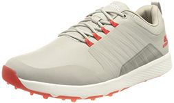 Skechers Men's Elite 4 Victory Spikeless Golf Shoe Sneaker, Gray/Red, 8 Wide