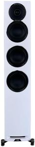 ELAC Uni-Fi Reference 3-Way 5-1/4" Floor Standing Speaker, Oak or Walnut Tower Speaker for Home Theater and Stereo System, White Baffle with Oak Sides