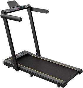 Tapis Roulant Elettrico Pieghevole 16 km/h, Doppio Display LED, 12 Programmi, Cardiofrequenzimetro, APP e Telecomando, Macchina per Camminare e Correre per Esercizi di Fitness da casa al Coperto