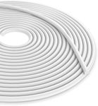 15FT Backer Rod 3/8 Inch Diameter EPDM Rubber Caulk Concrete Expansion Joint Filler White Saver Weather Strip Seal for Gaps and Joints Concrete Filling (3/8 Inch x 15FT)