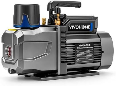 VIVOHOME 1.5 HP 14.4 CFM 2 Stage A2L HVAC Vacuum Pump, Sparkless Motor for R32 R1234yf R454B R134a R22 R410a Systems, Auto AC Vacuum Pump for Air Conditioner Resin Degassing with Oil Bottle
