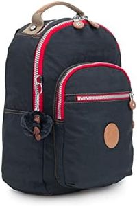 Kipling Clas Seoul S Mochila Pequeña, True Navy Combo (Azul)