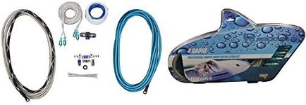 Rockville RMWK4 4 AWG Gauge Waterproof Marine Amplifier/Amp Install Wire Kit