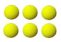 Ankaro Flasho Color Pu Professional Hockey,Dimple Cricket Bowling Machines Ball,Full Bounce (Pack of 6 Color AS PER Stock)…