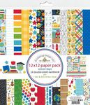 School Days Paper 12X12 Pack