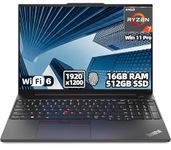 Lenovo ThinkPad E16 Gen2 Business Laptop, 16" WUXGA Display, AMD Ryzen 7 7735U, Windows 11 Pro, Radeon 660M, 16GB RAM, 512GB SSD, Backlit Keyboard, Fingerprint, Thunderbolt 4, Wi-Fi 6, AI-Ready Plus