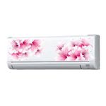 Wall Attraction Pink Flower AC Sticker for Home air Conditioner Art Size - Standard AX10