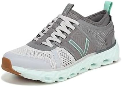 Vionic Women's Walking Sneaker Captivate – Shoes That Includes Arch Support, Charcoal Knit Synthetic, 3.5 UK