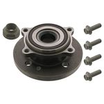 febi bilstein 37107 Wheel Bearing Kit with wheel hub, axle nut and fastening screws, pack of one