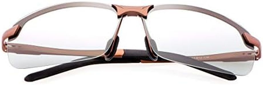 LJIMI Photochromic Sports Sunglasses with Polarized Lens for Men and Women Outdoor Driving Cycling Fishing 100% UV400 Protection Eyewear Anti Glare Eyeglasses Reduce Eye Fatigue Safety Glasses Shades