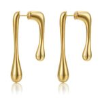 LaBling Trendy Double Drop Gold Earrings for Women | Statement stylish Earrings | Lovely Gift for Women - Lovely Gift