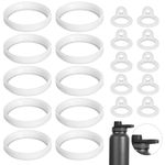 20pcs Water Bottle Lid Replacement for Thermoflask 24/32/40/64oz, Silicone Water Bottle Gasket Water Cup Seal Ring O Ring Replacement Accessories Compatible with Thermoflask Spout Lid