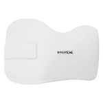 SPORTAXIS Batting Chest Guard - Superior Protection with Innovative Low Density Foam Closure - Cricket Safety Gear in Eye-Catching White Design – Best Suited for Most Levels