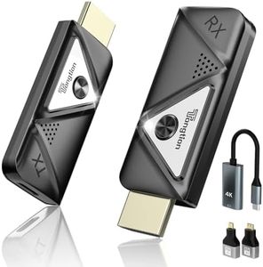 Émetteur et récepteur HDMI sans Fil 1080P@60Hz Extendeur HDMI Double Bande 2.4G/5G, Plug&Play, 30m Portée, Streaming vidéo et Audio pour Moniteur d'ordinateur Portable, PC, TV Box, projecteur HDTV