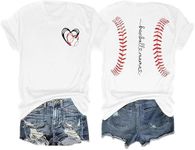 jusgai 98 Braves Shirt Women If We We're A Team Baseball Games Letter Print T-Shirt Baseball Graphic Tee Short Sleeve Shirts