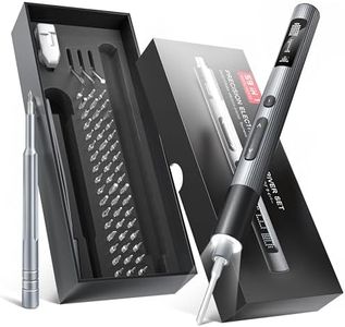 STORM HERO Mini Electric Screwdriver Set 59 in 1, Cordless Precision Screwdriver Tools Set with 51 Magnetic Bits, 3 Torque Settings & LED Light, Power Screw Driver Repair Tool Kit for PC Laptop Phone