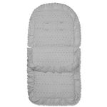 For Your Little One Broderie Anglaise Footmuff/Cosy Toes Compatible with iCandy Apple - Grey