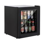 Willow WBC48B 48L Table Top Beverage Cooler with Triple Glazed Glass Door, Adjustable Thermostat, 2 Years Warranty – Black