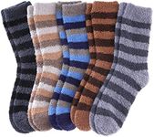 FNOVCO Mens Plush Slipper Socks Coz