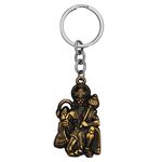 M Men Style Hanuman Metal Keychain (Green)