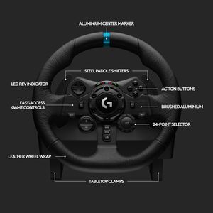 Logitech G923 Racing Wheel – Black