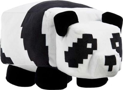 Mattel Minecraft - Peluche Panda, morbido peluche da collezione in tessuto, lungo 20 cm e ispirato al videogioco, dettagli pixelati caratteristici, giocattolo per bambini, 3+ anni, HLN10