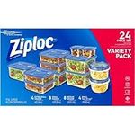 Ziploc Containers Variety Pack, 24 count per pack - 4 per case.