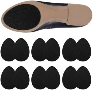 RAFIYU 12 Piezas Suela Antideslizante, Autoadhesivas Suelas para Zapatos Protección de Goma, Plantilla Antideslizante Negro, Antirozaduras Zapatos para Sandalias Tacones Altos, Zapatos de Cuero