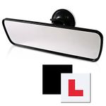 Car Mirror Set, Interior Rear View Mirror and Fully Magnetic Car L, Rear View Mirror for Driving Test with 360° Rotatable Blind Spot Mirror for Car, SUV, CRV, Vans