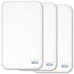 Next to Me Crib Waterproof Mattress Protectors Covers - 3 Pcs SET - 100% Natural Cotton - Extra Soft & Breathable to fit bedside cribs mattresses up to 83 x 50cm - Made in Europe