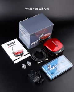 Oasser Airbrush Compressor Kit – Portable Dual-Action Airbrush Set