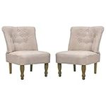 vidaXL French Armchairs Set of 2 in