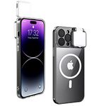 CEXHG Magnetic Case with LED Selfie Light for iPhone 15 Pro Max Case Rechargeable Portable Phone Ring Light for Selfie, Makeup, Tiktok, Live Stream for Women Clear