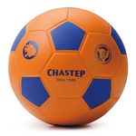 Chastep 8" Foam Soccer Ball Indoor/Outdoor Perfect for Child 5+ Play and Excercise Soft Kick,Orange/Blue