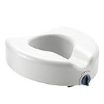 Medline 5" Raised Toilet Seat, With Lock, No Arms, 400 lb. Weight Capacity