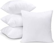 Utopia Bedding Cushion Inner Pads, 45 x 45 cm (18 x 18 inches) Cushion Stuffer Inserts, Hollowfibre Pillows (Pack of 4 White)